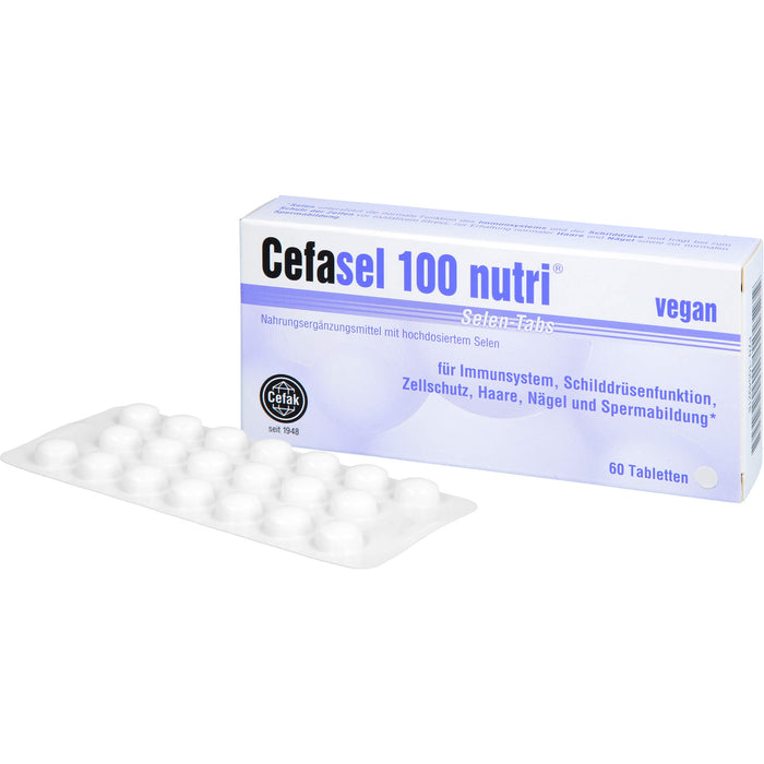 Cefasel 100 nutri Selen-TABS, 60 pcs. Tablets