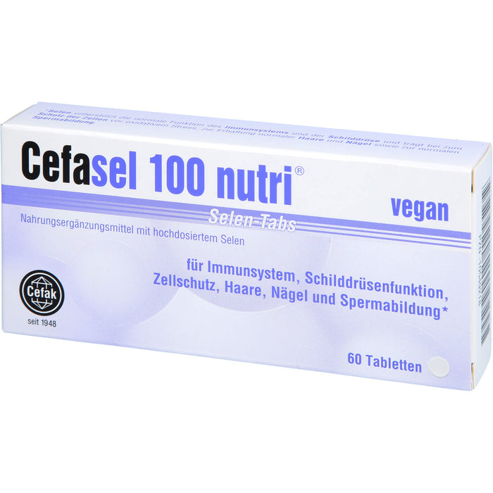 Cefasel 100 nutri Selen-TABS, 60 pc Tablettes