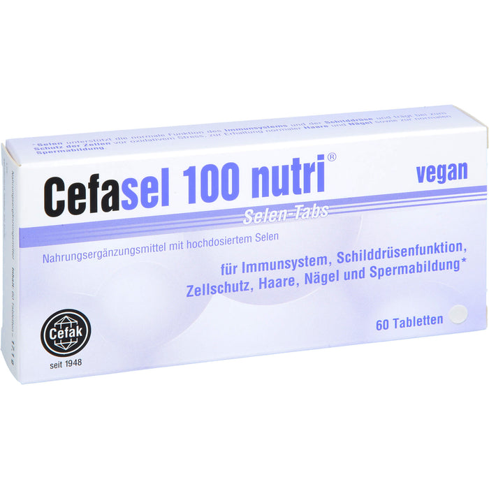 Cefasel 100 nutri Selen-TABS, 60 St. Tabletten