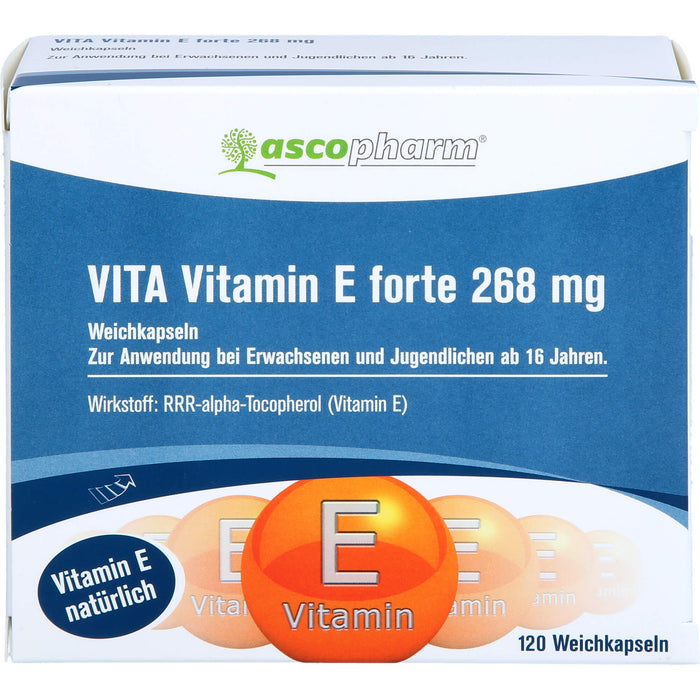 Asco Vitamin E Forte 400 I.E. Kapseln, 120 pcs. Capsules