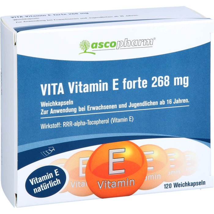 Asco Vitamin E Forte 400 I.E. Kapseln, 120 pc Capsules