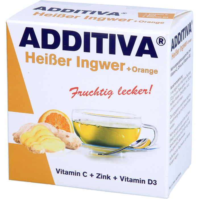ADDITIVA Heißer Ingwer + Orange Sachets, 120 g Powder
