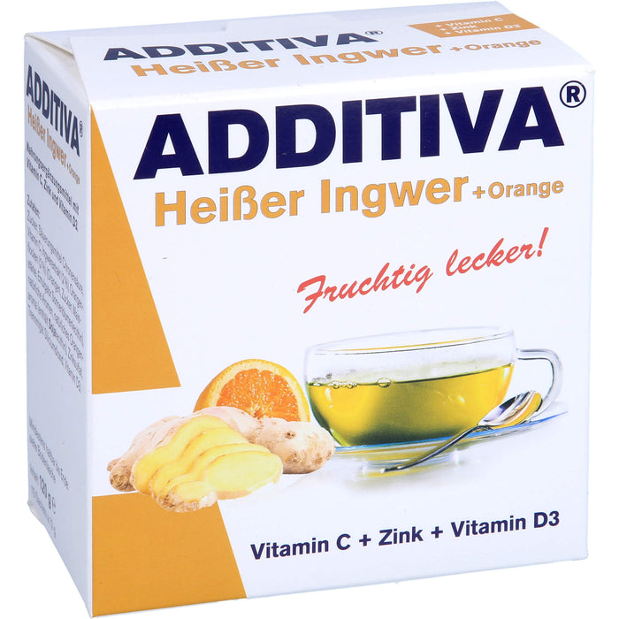 ADDITIVA Heißer Ingwer + Orange Sachets, 120 g Poudre