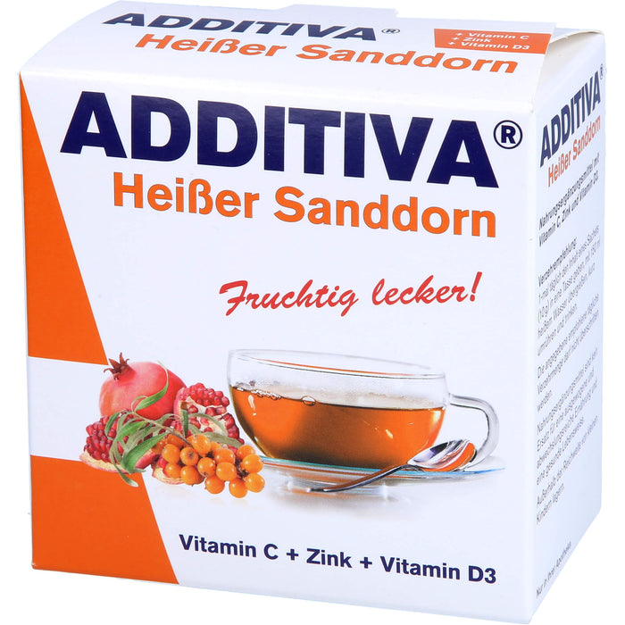 ADDITIVA Heißer Sanddorn Sachets, 100 g Powder