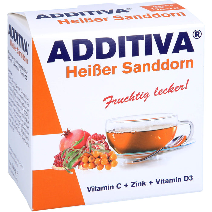 ADDITIVA Heißer Sanddorn Sachets, 100 g Pulver