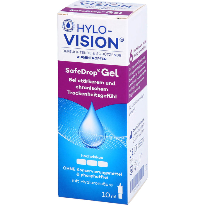 Hylo-Vision SafeDrop Gel, 10 ml Solution