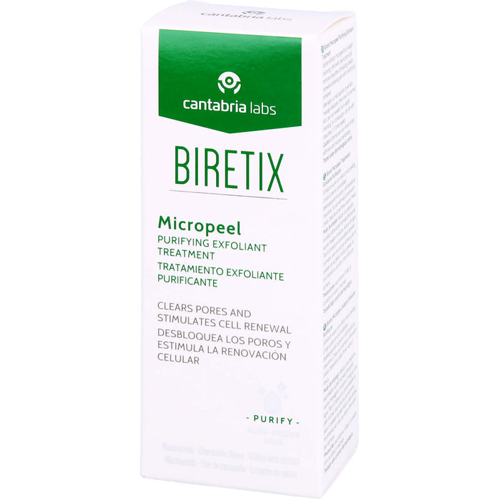 Biretix Micropeeling zur Tiefenreinigung von Poren und Entfernung von Unreinheiten, 50 ml Gel