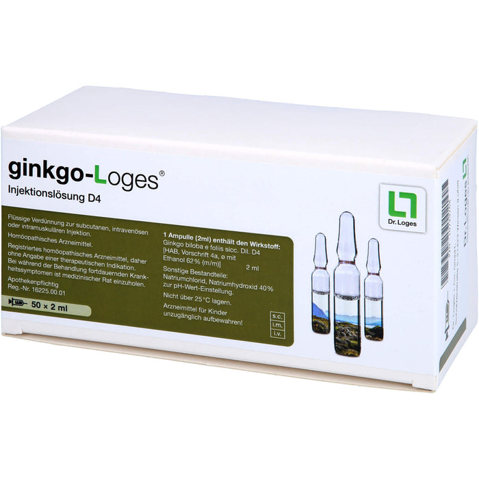 ginkgo-Loges Injektionslösung D4, 50X2 ml AMP