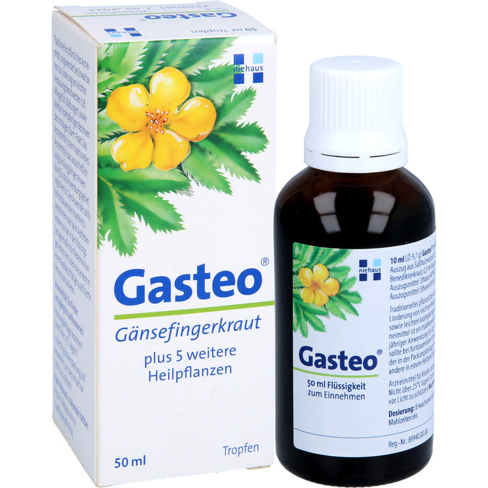 Gasteo Tropfen bei Verdauungsbeschwerden, 50 ml Solution