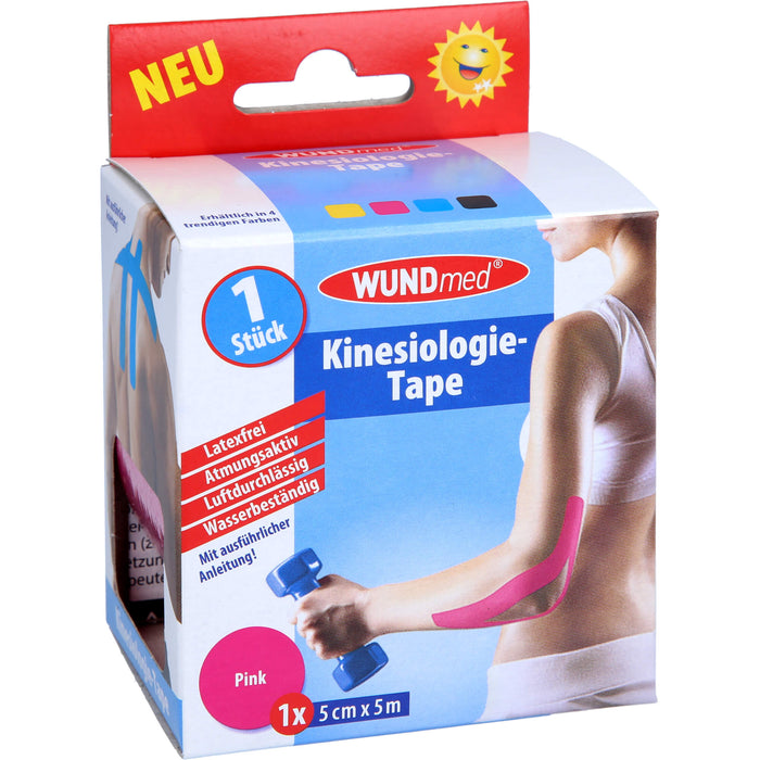 KINESIOLOGIE TAPE 5CMX5M PINK, 1 St