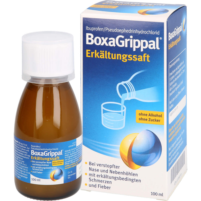 BoxaGrippal Erkältungssaft, 100 ml Lösung