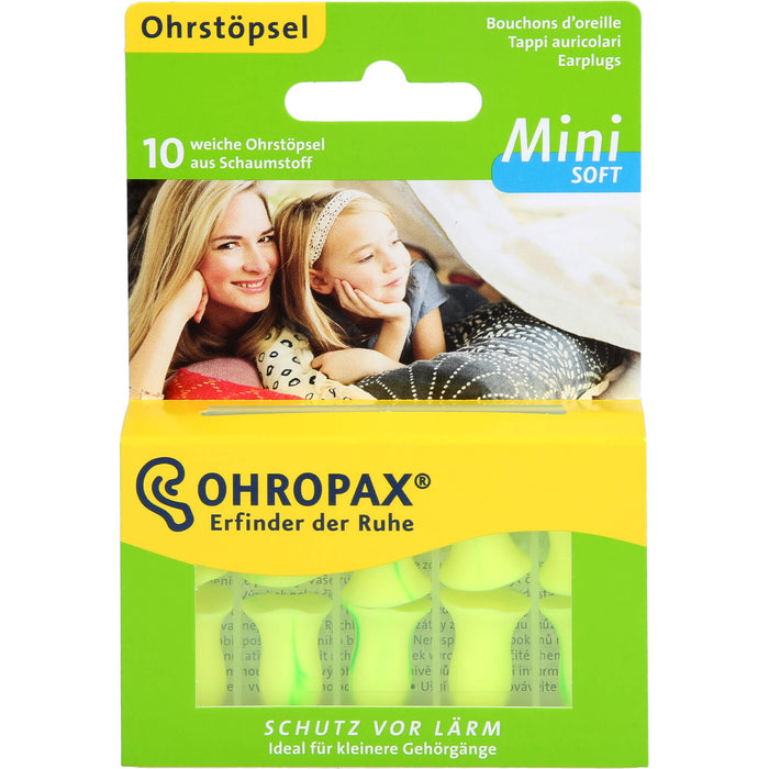 OHROPAX Mini Soft Schaumstoff-Stöpsel, 10 pc Bouchons d'oreilles