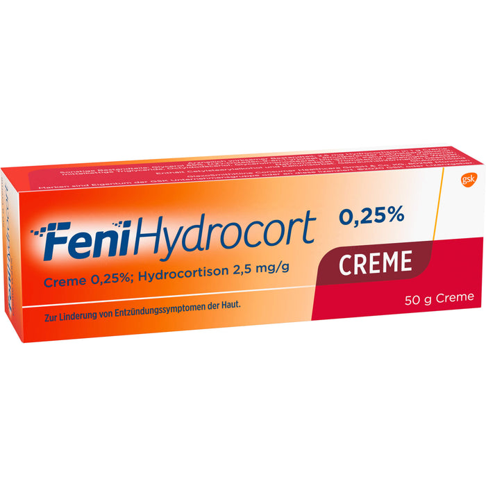 FeniHydrocort 0,25 % Creme bei Entzündungssymptomen der Haut, 50 g Cream