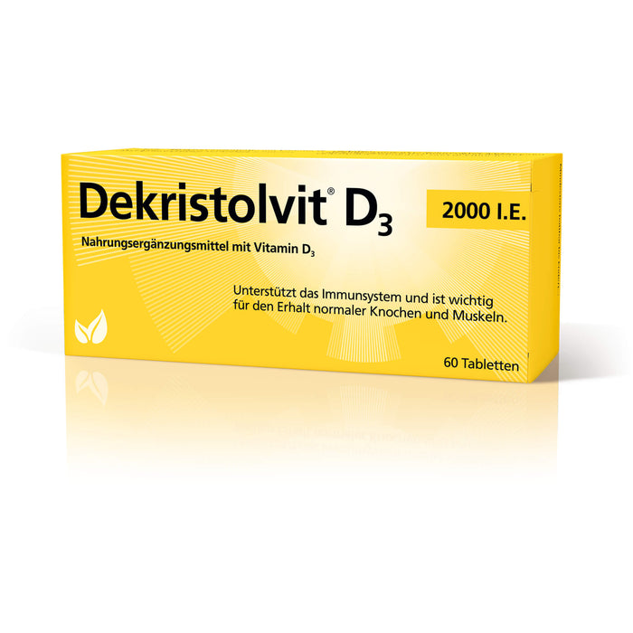 Dekristolvit D3 2000 I.E. Tabletten unterstützt das Immunsystem, 60 St. Tabletten