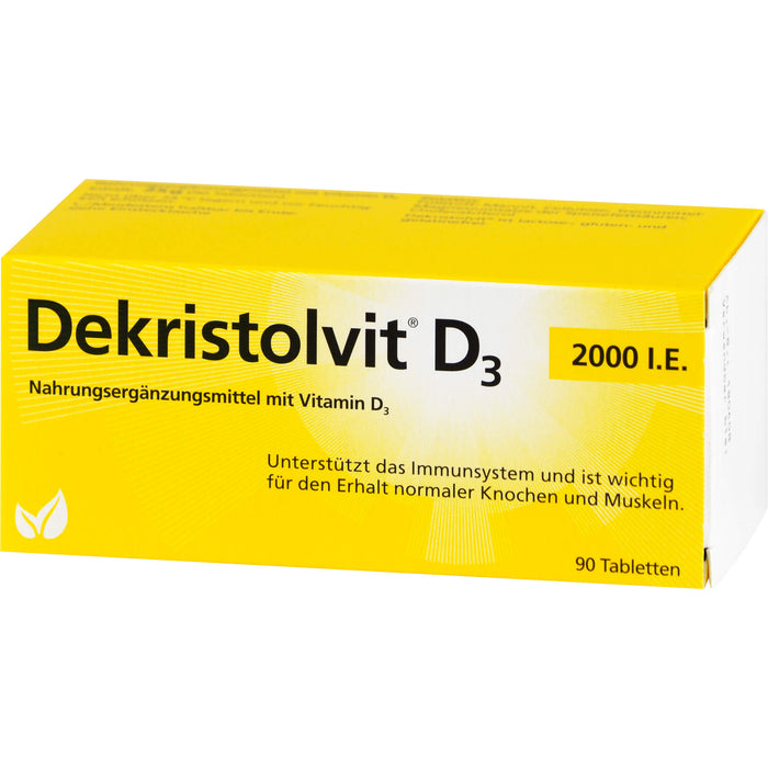 Dekristolvit D3 2000 I.E. Tabletten unterstützt das Immunsystem, 90 pcs. Tablets