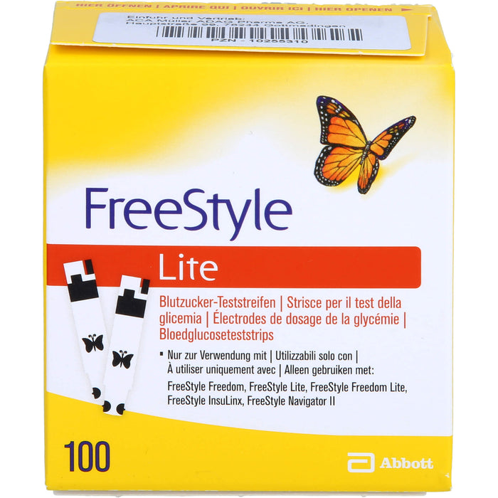 Freestyle Lite Emra Teststreifen ohne Codieren, 100 St TTR