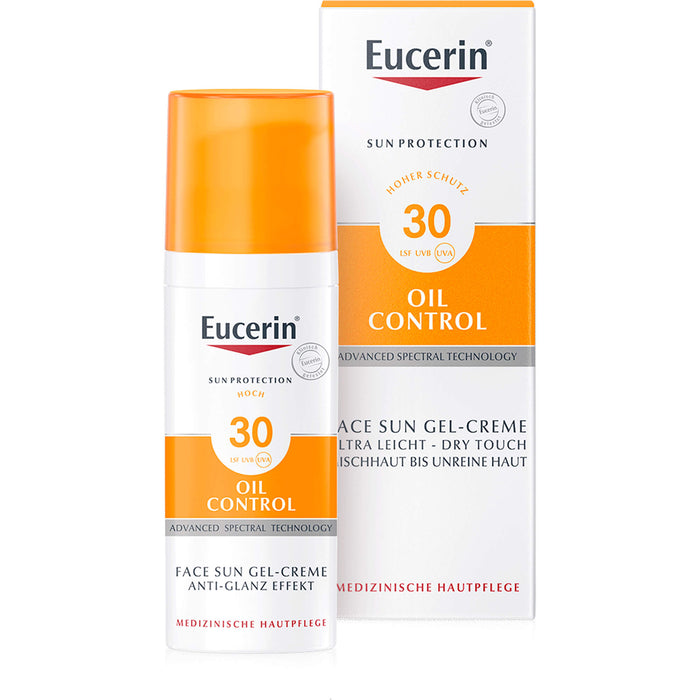 Eucerin Oil Control Face Sun Gel-Creme LSF 30, 50 ml Cream