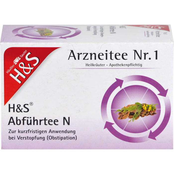 H&S Abführtee N Arzneitee Nr. 1 bei Verstopfung Filterbeutel, 20 pcs. Filter bag