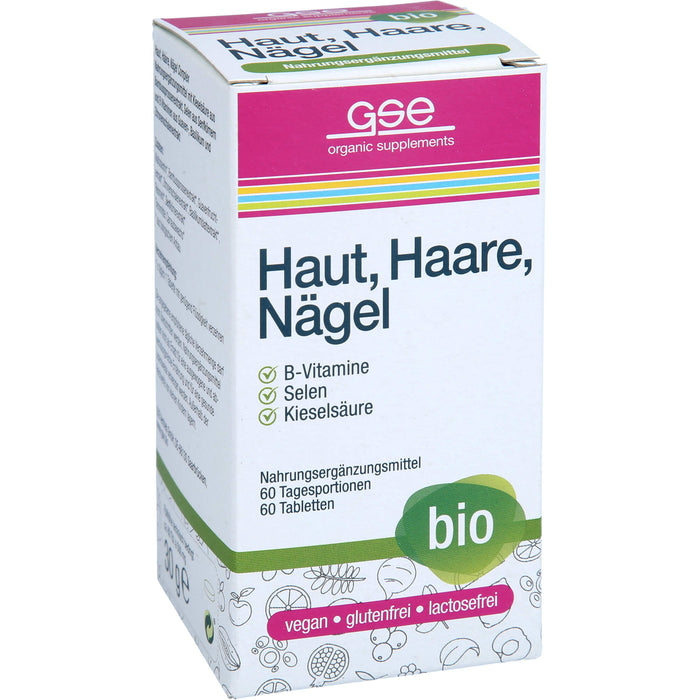 GSE phyto vitamins Haut, Haare, Nägel Komplex Tabletten, 60 pc Tablettes