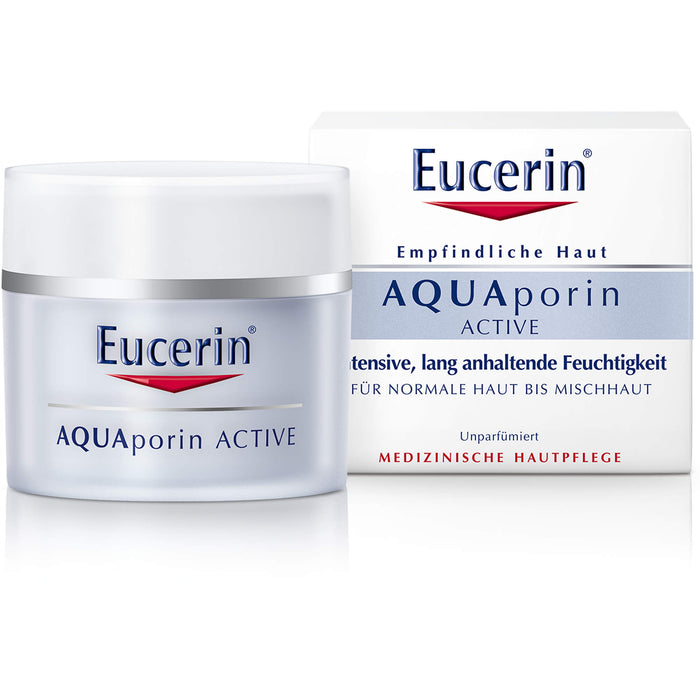 Eucerin AQUAporin ACTIVE normale Haut bis Mischhaut Creme, 50 ml Cream