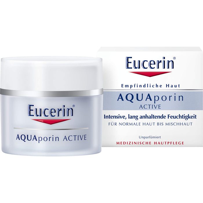 Eucerin AQUAporin ACTIVE normale Haut bis Mischhaut Creme, 50 ml Creme