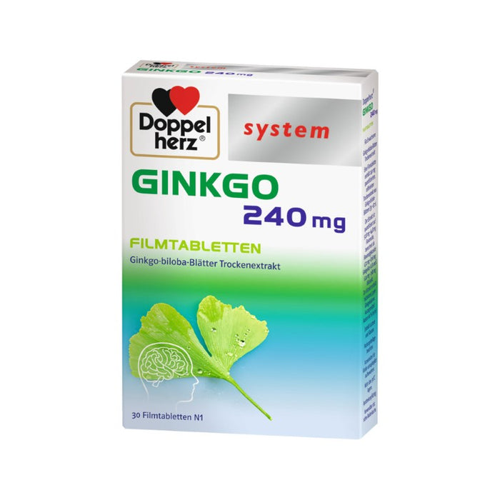 Doppelherz system Ginkgo 240 mg Tabletten, 30 pcs. Tablets