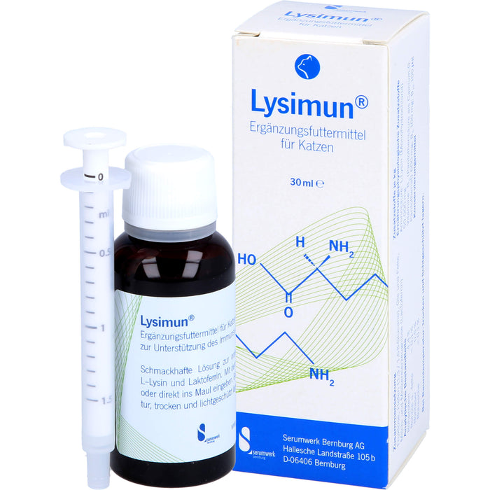 Lysimun Ergänzungsfuttermittel für Katzen, 30 ml Solution