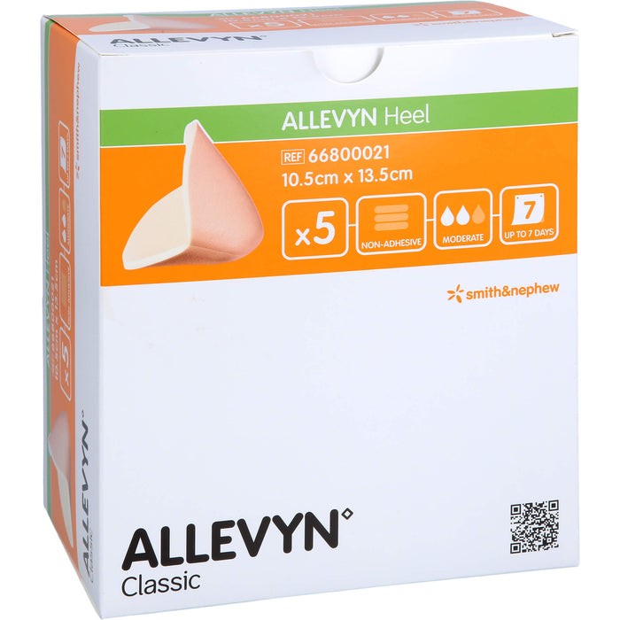 Allevyn Heel Schaumstoff Fersenverband, 5 pc Compresses