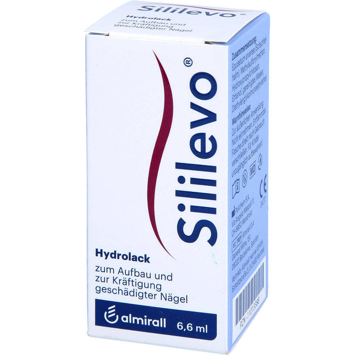 Sililevo Hydrolack zum Aufbau geschädigter Fuß- und Fingernägel Nagellack, 6.6 ml Solution