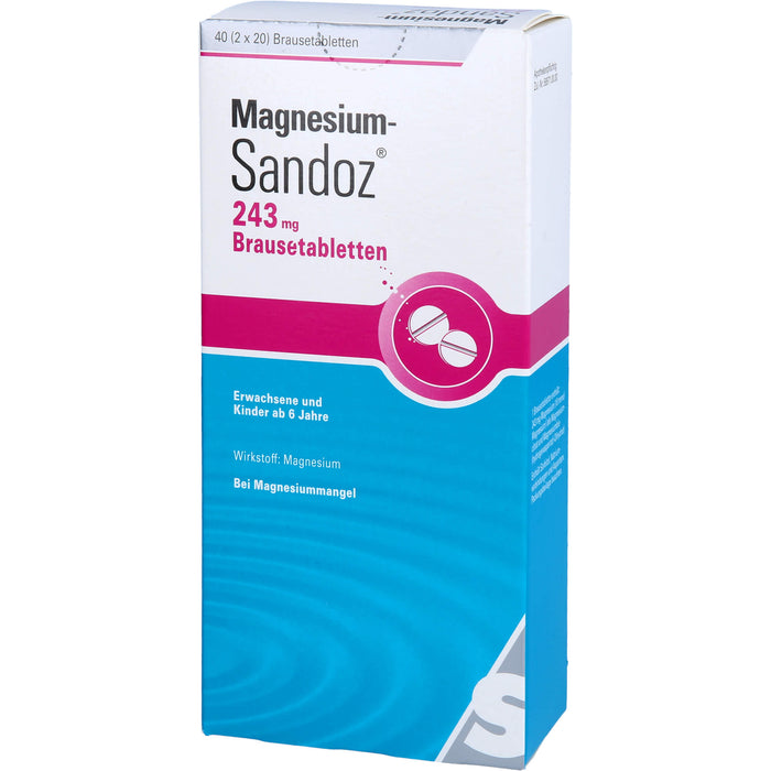 Magnesium-Sandoz 243 mg Brausetabletten, 40 pc Tablettes