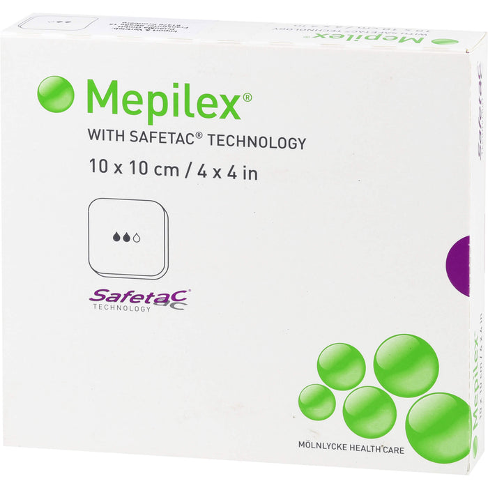 MEPILEX 10x10cm Schaumverband, 5 St