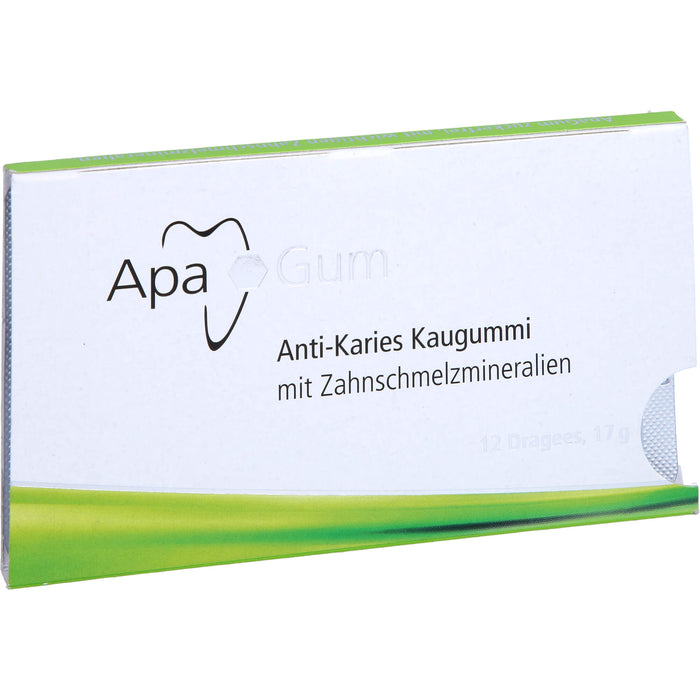 ApaGum Anti-Karies Kaugummi mit Zahnschmelzmaterialien, 12 pcs. Chewing gum