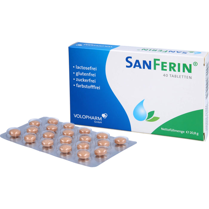 SanFerin Tabletten  stärkt auf natürliche Weise das Immunsystem und unterstützt bei der Abwehr von Bakterien, Viren und Pilzen, 40 pc Tablettes