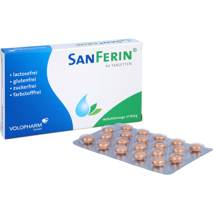 SanFerin Tabletten  stärkt auf natürliche Weise das Immunsystem und unterstützt bei der Abwehr von Bakterien, Viren und Pilzen, 40 pc Tablettes