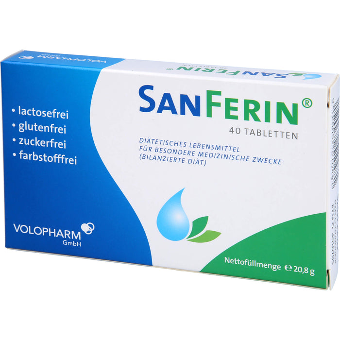 SanFerin Tabletten  stärkt auf natürliche Weise das Immunsystem und unterstützt bei der Abwehr von Bakterien, Viren und Pilzen, 40 pc Tablettes