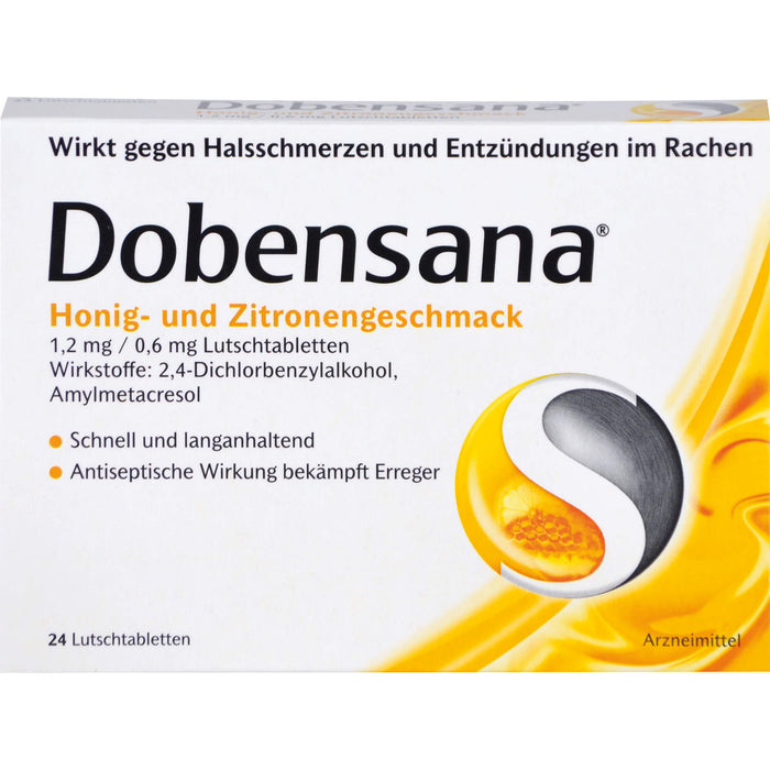 Dobensana Honig- und Zitronengeschmack Lutschtabletten, 24 pc Tablettes