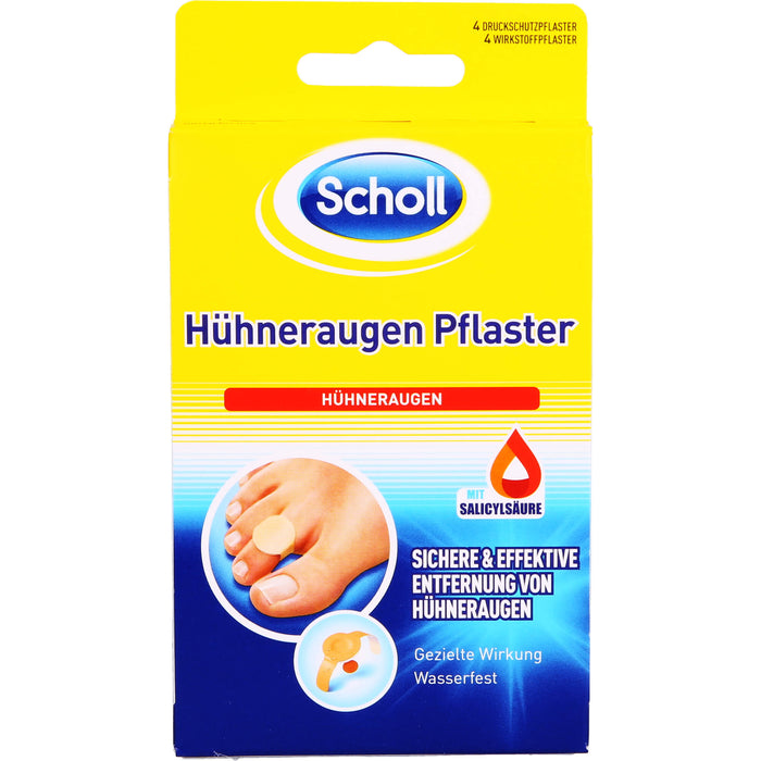 Scholl Hühneraugen Pflaster, 4 St PFL