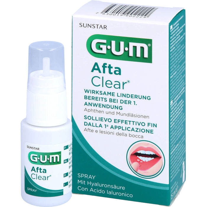 GUM Afta Clear Spray, 15 ml Solution