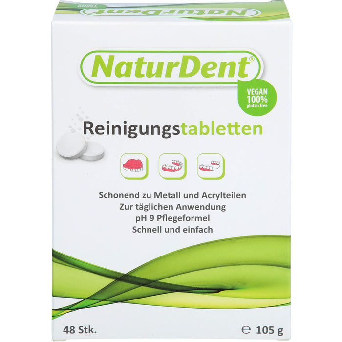 NaturDent Reinigungstabletten für den Zahnersatz, 48 St. Tabletten