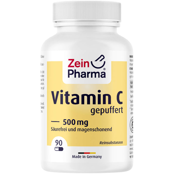 ZeinPharma 500 mg hochdosierte Vitamin C Kapseln, 90 pc Capsules