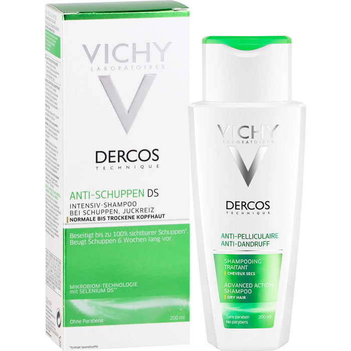 VICHY DERCOS Anti-Schuppen Intensiv-Shampoo bei Juckreiz, 200 ml Shampoo