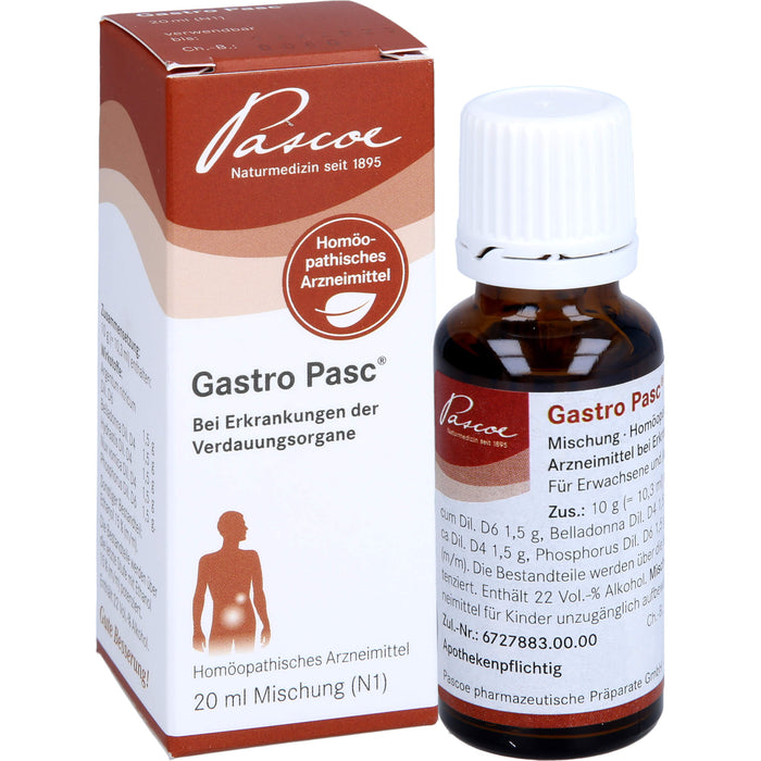 Gastro Pasc, Mischung, 20 ml Lösung