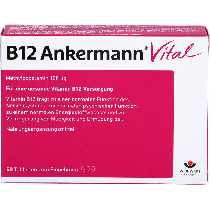 B12 Ankermann Vital Tabletten, 50 pc Tablettes