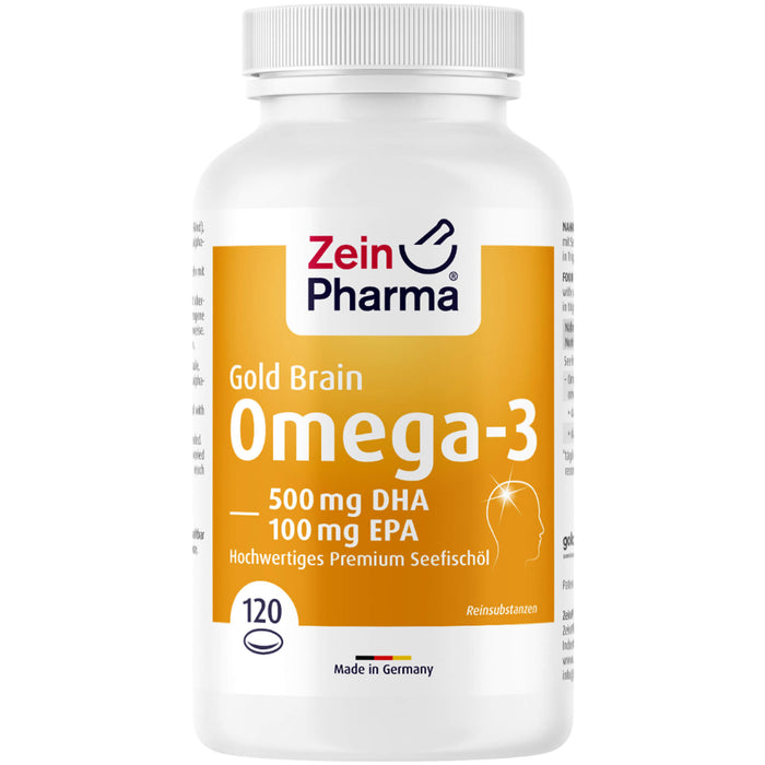 Omega-3 Gold Gehirn DHA 500mg/EPA 100 mg, 120 St WKA