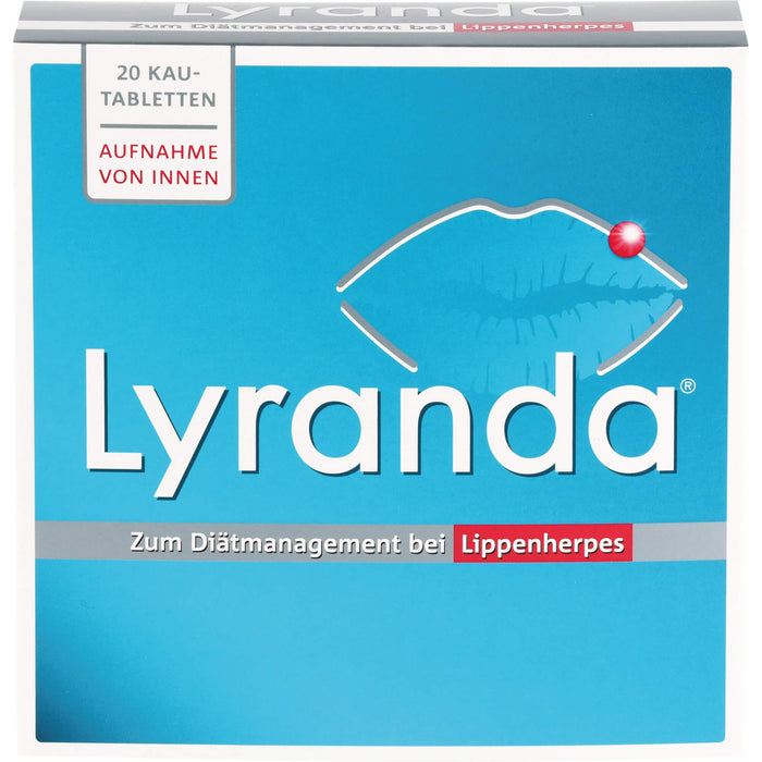 Lyranda Kautabletten bei Lippenherpes, 20 pc Tablettes