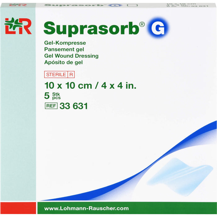 Suprasorb G Gelkompresse 10x10 cm, 5 St KOM