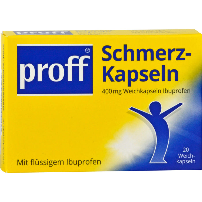 proff Schmerzkapseln 400 mg Weichkapseln bei leichten bis mäßig starken Schmerzen, 20 pcs. Capsules