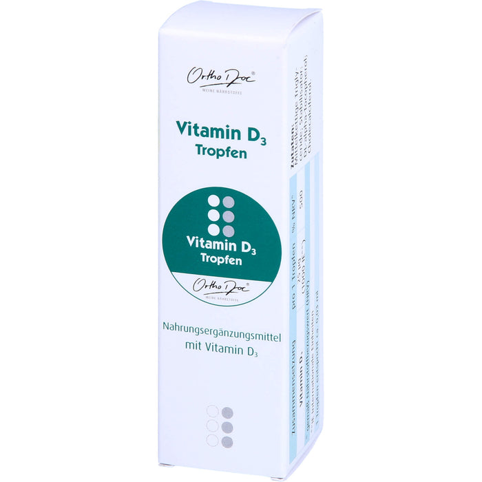 OrthoDoc Vitamin D3 Tropfen, 20 ml Lösung