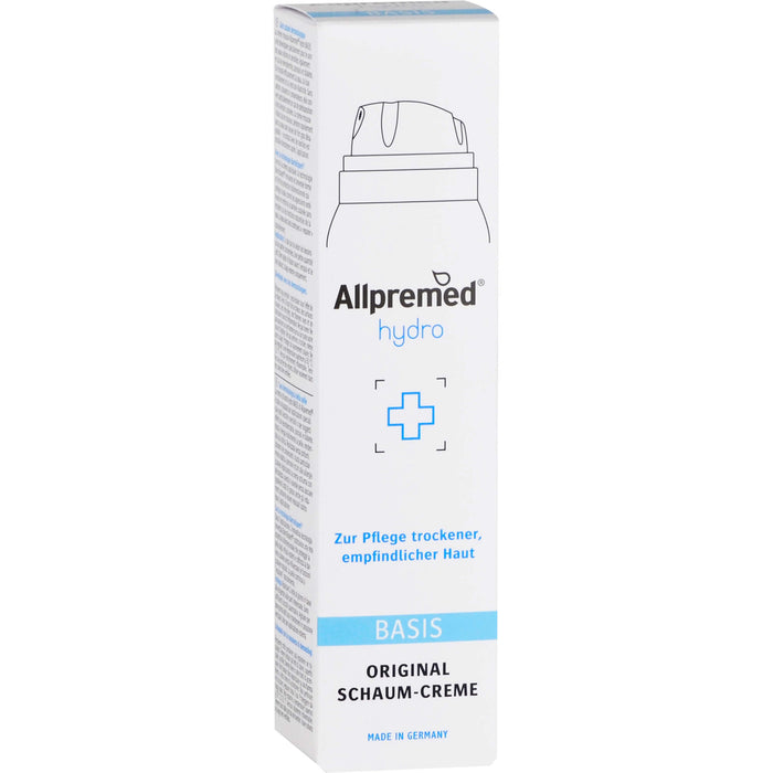 Allpremed hydro Basispflege Lipid-Schaum-Creme für trockene und empfindliche Haut, 100 ml Mousse