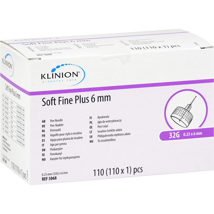 Klinion Soft fine plus Pen-Nadeln 6mm 32 G, 110 St KAN